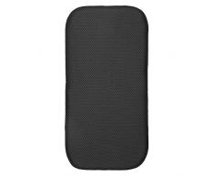 InterDesign iDry Tapete de Cocina, Alfombrilla escurreplatos pequeña y Gruesa de poliéster y Microfibra para un Secado de Platos rápido, Negro/Blanco