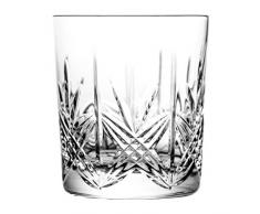 Crystaljulia Vaso de Whisky, Cristal, 280ml, 8 cm, 6 Unidades