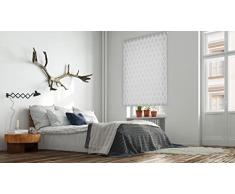 Estoralis Davos - Estor Enrollable Visillo Translucido, Gris, 110 x 250 cm
