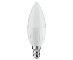 Paulmann Leuchten 50056 SmartHome zigbee Candela LED Vela E14 4,5 W 230 V 2700 K Tunable White 2700 – 6500 K Regulable Bombilla 500.56, cristal, 4.5 W, Opal, 11,5 x 3.7 x 11.5 cm