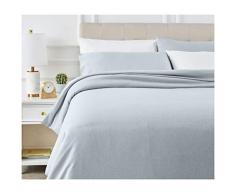 AmazonBasics - Juego de ropa de cama con funda de edredón, de microfibra, 200 x 200 cm, Vaquero(Denim Wash)
