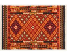 Kilim Carpets by Jalal Alfombra Kilim Sivas 1 Rojo/Multicolor 60 X 120 cm