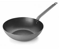 Lacor 63829 - Wok Antiadherente Ferrum, 28 cm, Gris