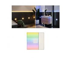 Paulmann Basic Set, 72W 78414 LumiTiles baldosa LED Square complemento IP44 10x10cm Incl. 1x0,75 W regul, bl.cÃ¡lido, Blanco, plÃ¡stico, Alum, ilumin. de baÃ±o 2700 K, 0.75 W