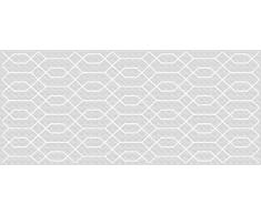 VINILIKO, Alfombra de vinilo, Hexágono, Gris, 66x150 cm