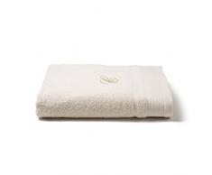 Caleffi Toalla de baÃ±o Bordada Marfil de algodÃ³n â 78336