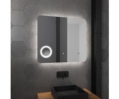 Aurlane Atmosphere Plus - Espejo de baÃ±o LED (80 x 70 x 4 cm)