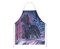 Carolines Treasures SS8366APRON Starry Night Briard Delantal, grande, multicolor