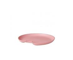 Mepal Mio â Plato para niÃ±os â Deep Pink â Plato de plÃ¡stico resistente â Apto para microondas â PrÃ¡ctico borde â Apto para lavavajillas