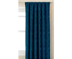 Exclusiva casa Cortinas de Damasco Cortina de Ventana Panel, Azul, 52 x Cortinas con, Juego de 2