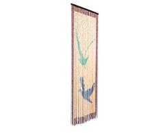 Catral 71060021 Cortina de Madera Birds L65, Turquesa y Azul, 200 x 90 cm
