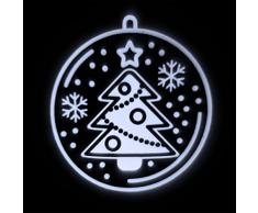 XMASKING Proyector de Navidad Bola con Ã¡rbol, LED Blanco frÃ­o, Exterior