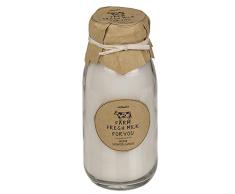 ootb Vela Blanca perfumada (Fresh Milk) in Botella de Leche, White, 16 x 6 cm