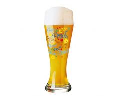 RITZENHOFF Weizen Copa de Cerveza, Cristal, Blau/Gelb/Rot/Kupfer, 8.5 cm