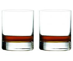 Topkapi Vaso de whisky Manhattan Bar para whisky, whisky sobre las rocks, bebidas, Bar & Lounge Serie, H ~ 10,6 cm, V ~ 420 ml, 2 unidades, transparente