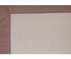 Home Life Alfombra con diseño PVC, Poliéster, Marrón, 160 x 230 cm