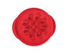 Nordic Ware 4020 - Cortador reversible para tartas de manzanas y hojas, acero inoxidable 18/8, color naranja