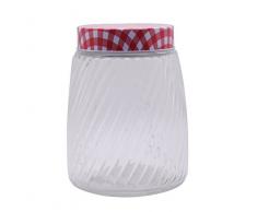 Silicone Gold SG3211 Tarro con Tapa, Cristal, Rojo, 23x13x13 cm