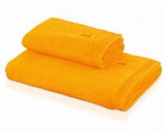 MÃ¶ve Superwuschel Uni mit eingesticktem Logo Toalla de Ducha algodÃ³n, Dorado 80 x 150 cm
