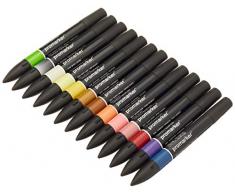 Winsor & Newton - Set de Rotuladores ProMarker, 12 + 1 Unidades, Manga Steampunk