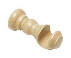 Gardinia - Soporte para Cortina (Abierto para Ã 25 mm, Madera de Haya, 9 cm)