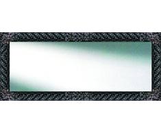 Lienzos Levante Espejo Decorativo baño/recibidor, Madera, Negro, 97 x 76 cm