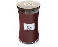 WoodWick vela aromÃ¡tica grande en forma de reloj de arena, cereza negra