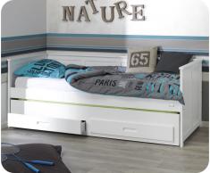Cama nido juvenil 90x200cm. SWAM Blanca