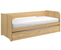 Sofá Cama Nido 80x200cm BALI. Natural, sin pintar