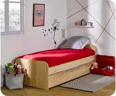 Pack Cama Juvenil Sleep'In 90x190cm Natural + Somier + Colchón