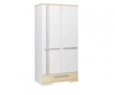 Armario juvenil 2 puertas Bora Blanco y Madera