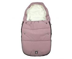 Saco de pies Dooky, para cochecito de bebé, silla de coche o silla de paseo (resistente al agua y al viento, doble cremallera, arneses de 3 y 5 puntos, tamaño: 0-9 meses (70x40x8cm)), Pink Sapphire