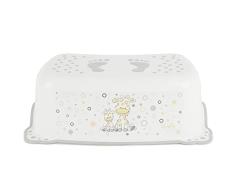 Bieco Taburete Infantil con diseño de Jirafa, función Antideslizante, Altura de un Solo Nivel 14 cm, tamaño 42 x 28 cm, Taburete para niños, 2 Niveles