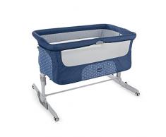 Chicco Next 2 Me Dream - Cuna de colecho con anclaje a cama, balancín y 11 alturas, Azul (Navy)