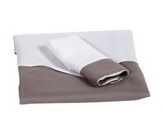 Lait Baby CFLERL Radio de Luna Funda de Edredón y Almohada de Cama Infantil, Color Marrón, Blanco/100/130 X 40 X 60