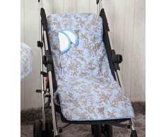 Babyline Toile - Colchoneta ligera para silla de paseo, color azul