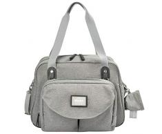 Beaba 940244 Geneva II - Bolso para pañales y cambiador, color azul marino