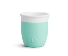 Munchkin Cest Silicone! Vaso Aprendizaje Bebe y Niños Pequeños, Vaso para Sorber de Transición Abierto 360° para Niños de 4 Meses o Más, Sin BPA, Silicona Alimentaria, 2 oz/59 ml, Menta