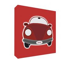 Feel Good Art CAR1010-09ES - Lienzo Decorativo Grueso sólido afrontado, diseño Coche, 25 x 25 x 4 cm, Color Rojo