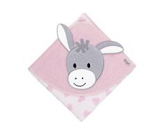 Sterntaler Toalla de baño con capucha Chica Emmi, Edad: a partir de 0 meses, 80 x 80 cm, Rosa