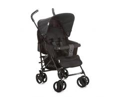 Hauck Sprint S - silla de paseo con posiciones de respaldo, ligera y compacta en plegado, para recien nacidos apto hasta 25 kg, manillar ergonomico, melange charcoal (gris)