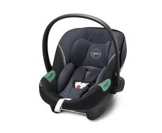 Cybex Silla de coche para bebé Aton S2 i-Size, Desde el nacimiento hasta los 24 meses aprox., Máx. 13 kg, Incl. reductor para recién nacidos, Compatible con SensorSafe, Granite Black