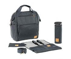 LÄSSIG Mochila cambiador para bebé con accesorios/Goldie Backpack Anthrazita