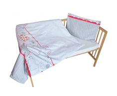 cosing 332 - 019 - 164 Juego de ropa de cama infantil algodón 2 piezas - My Zoo, color rojo