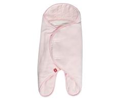 RED CASTLE Saco de Dormir para Bebé, Compatible con Silla de Paseo, Carrito, Capazo, Manta Universal con Capucha Envolvente, Transpirable, Invierno, Babynomade, Polar, Rosa