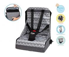 Kiokids 1974 - Trona portátil y plegable, unisex, color gris
