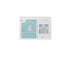Interbaby - Capa de baño unicornio verde con lámpara estrella, unisex