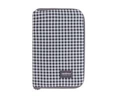 Cambrass - Portadocumentos bebé con cremallera – carpeta para guardar documentos del bebé – Funda para cartilla sanitaria – libro de nacimiento con bolsillos - Vichy Negro 3x19x27 cm