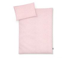 Julius Zöllner Jersey - Ropa de cama infantil de 100 x 135 + 40 x 60 cm, juego de 2 piezas de funda nórdica y funda de almohada, 100% algodón, con cremallera, Standard 100 by OEKO-TEX, Leafy