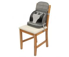 Bebeconfort Travel Booster Trona de viaje portátil, Asiento elevador blando y acolchado, para bebés de 6 meses a 3 años (15 kg), color Grey Mist